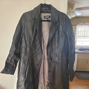 new length leather jacket